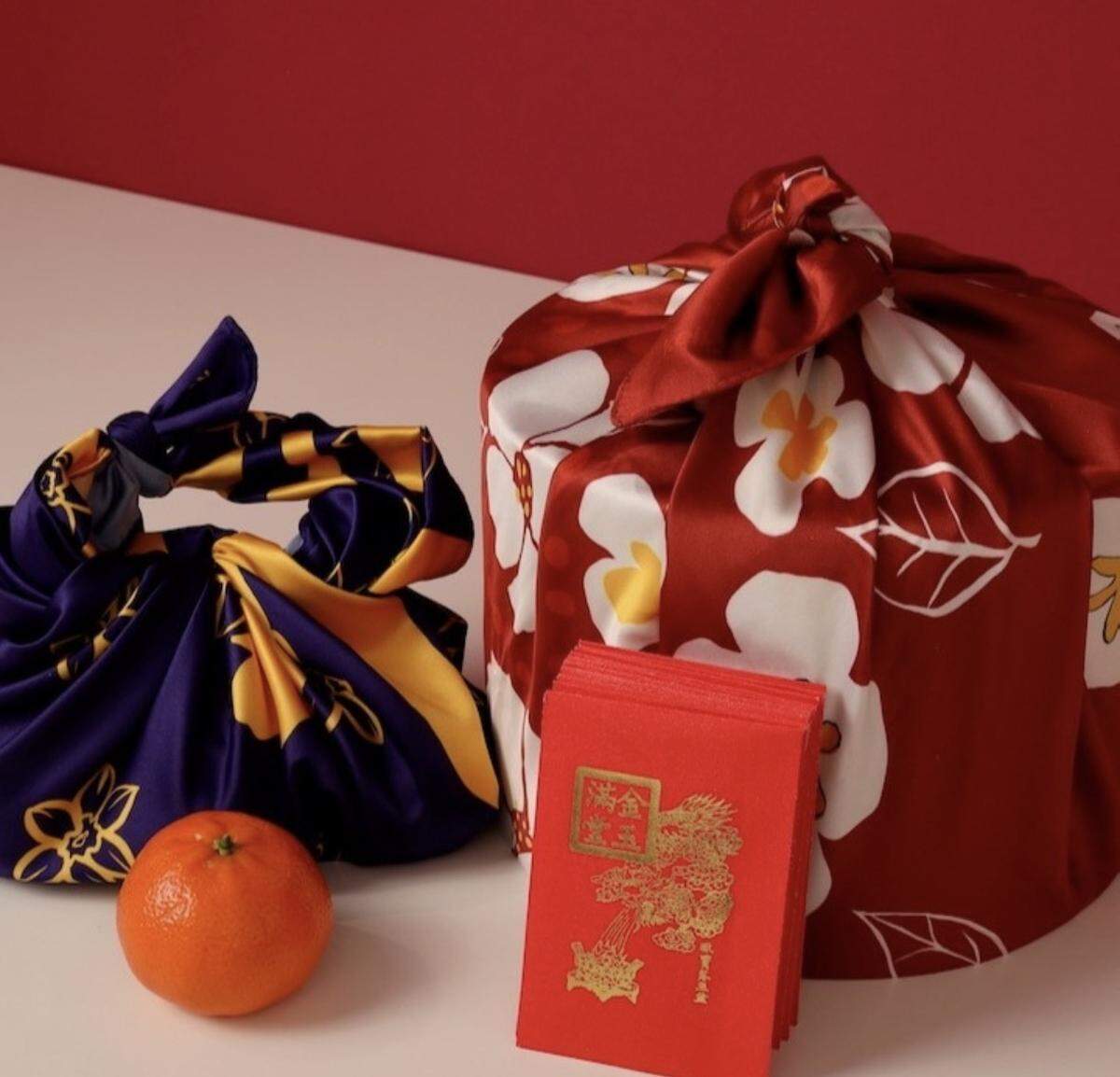 Keiko Kira practices the ancient art of furoshiki, which uses a folded piece of cloth to hold items.