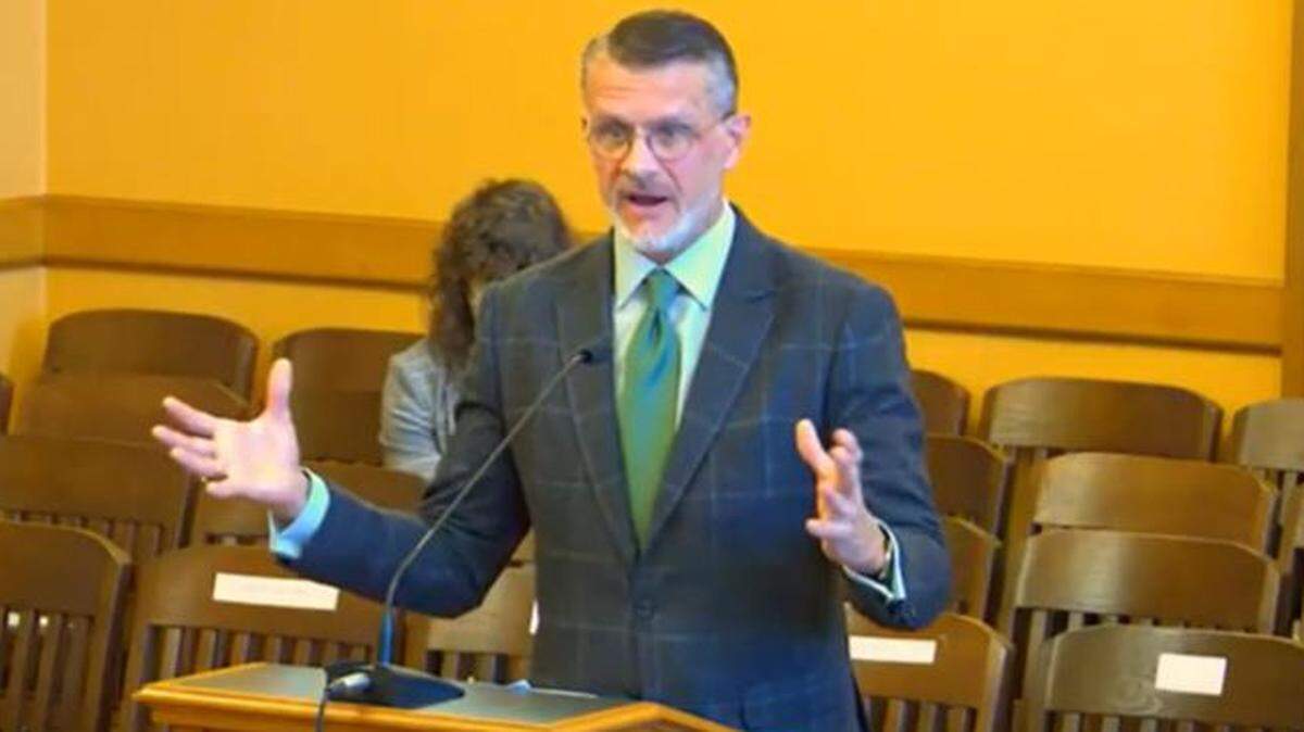 Beneficient CEO Brad Heppner testifies to the Joint Committee on Fiduciary Financial Systems Oversight in December, 2021.