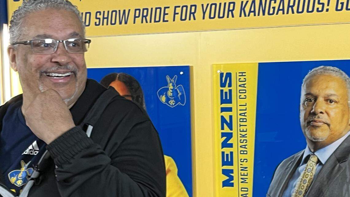 Can KC Roos coach Marvin Menzies take school’s hoops team to the NCAA Tournament?