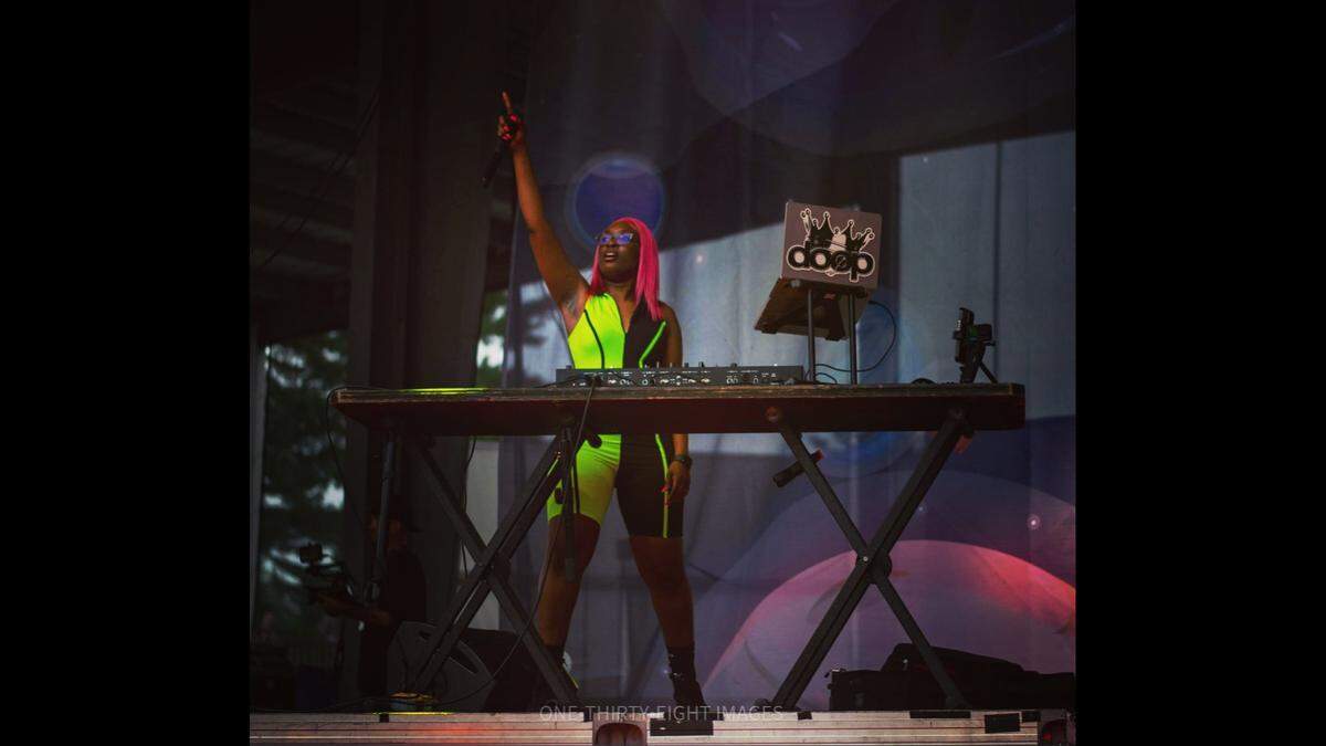Renita Johnson, known as DJ Doop, has been spinning records for more than a decade, including serving as the DJ for KC rapper and Strange Music artist Krizz Kaliko.
