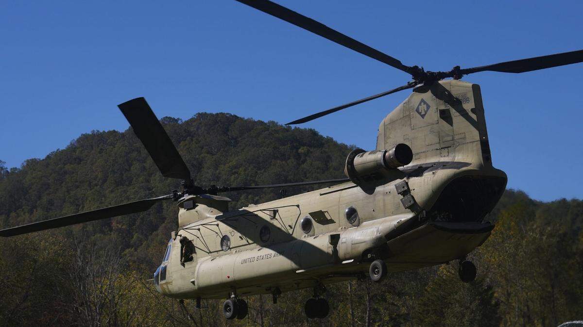 A Chinook helicopter.