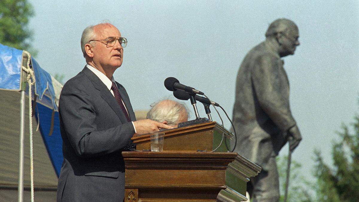 The last Soviet leader delivered his “River of Time and the Imperative of Action” address in Fulton, where Winston Churchill also made history in 1946.
