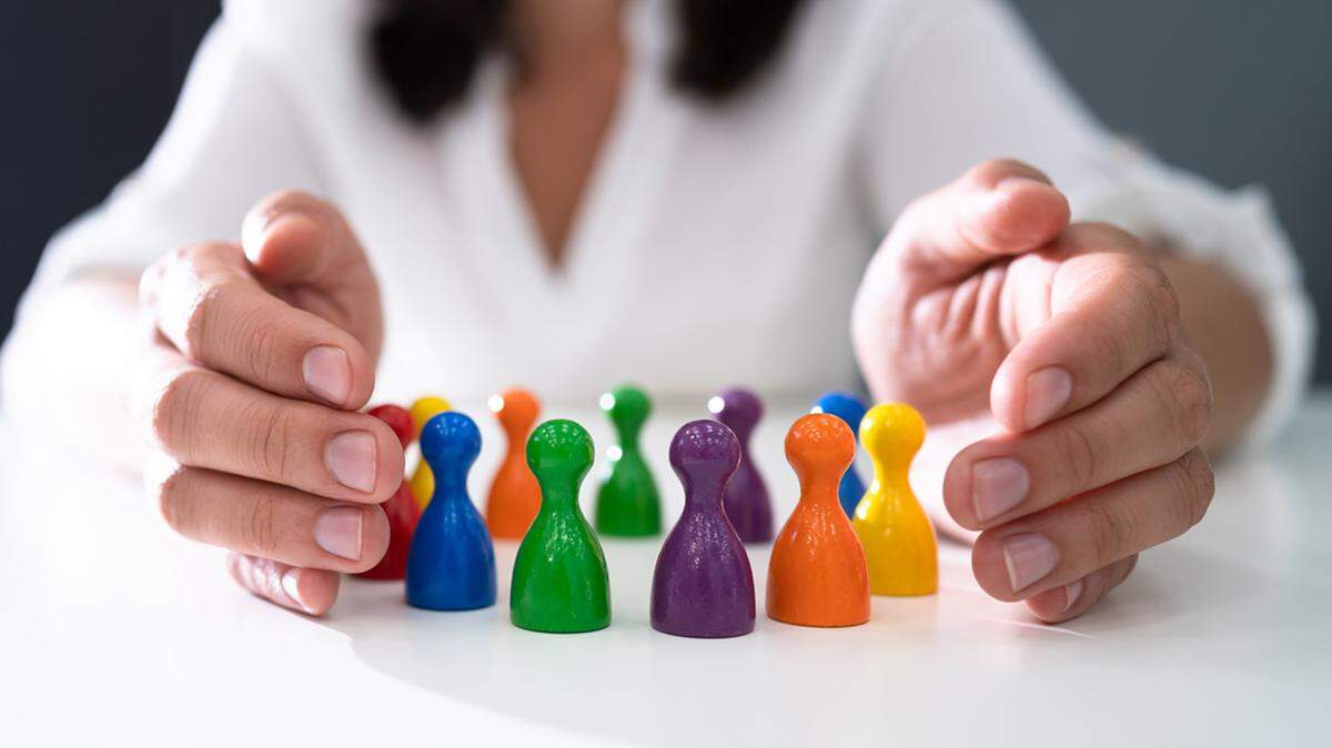Inclusive Diversity LGBT Colors. Diversity And Inclusion Insurance dei diverse equity