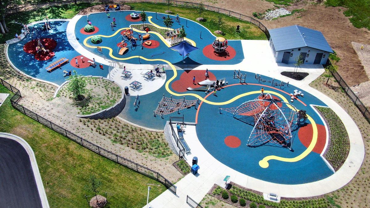 Johnson County’s new inclusive playground is near the east entrance to Shawnee Mission Park, off 80th Terrace.