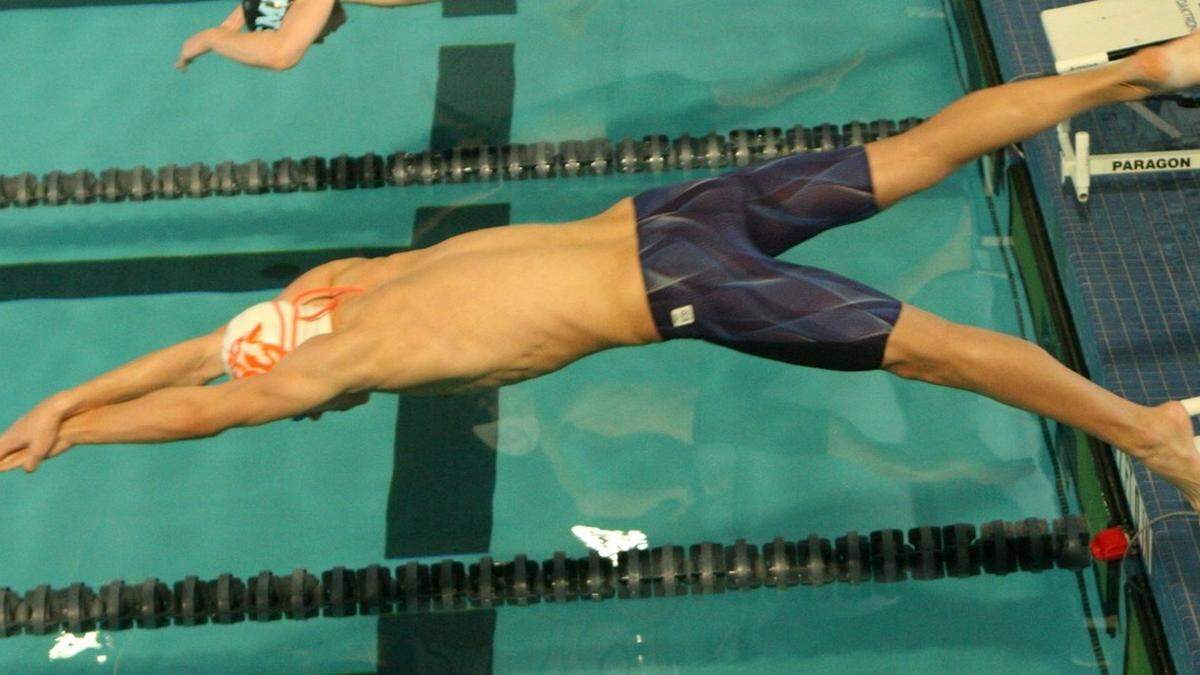 Will Ensley, above, competed at state all three years of high school, making a big jump his junior year when he individually made the podium, placing 7th in the breaststroke.
