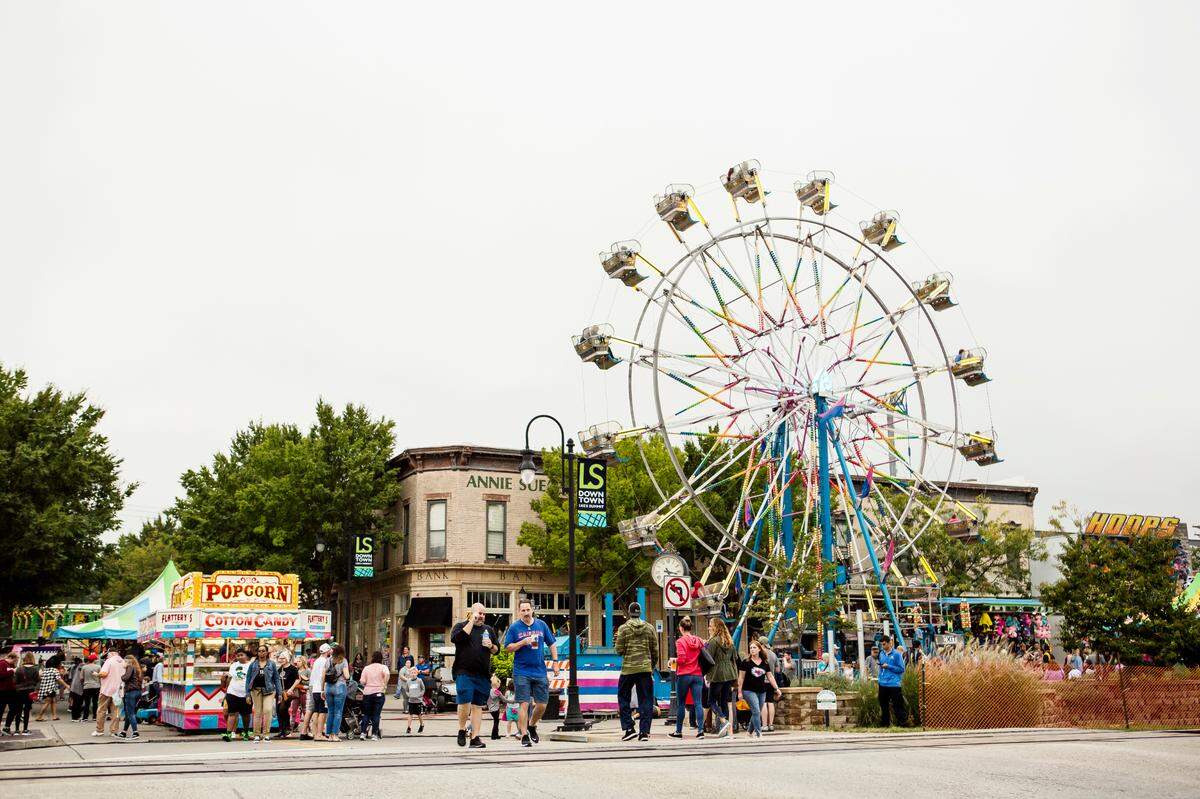 The carnival is always a big draw to families at Oktoberfest.