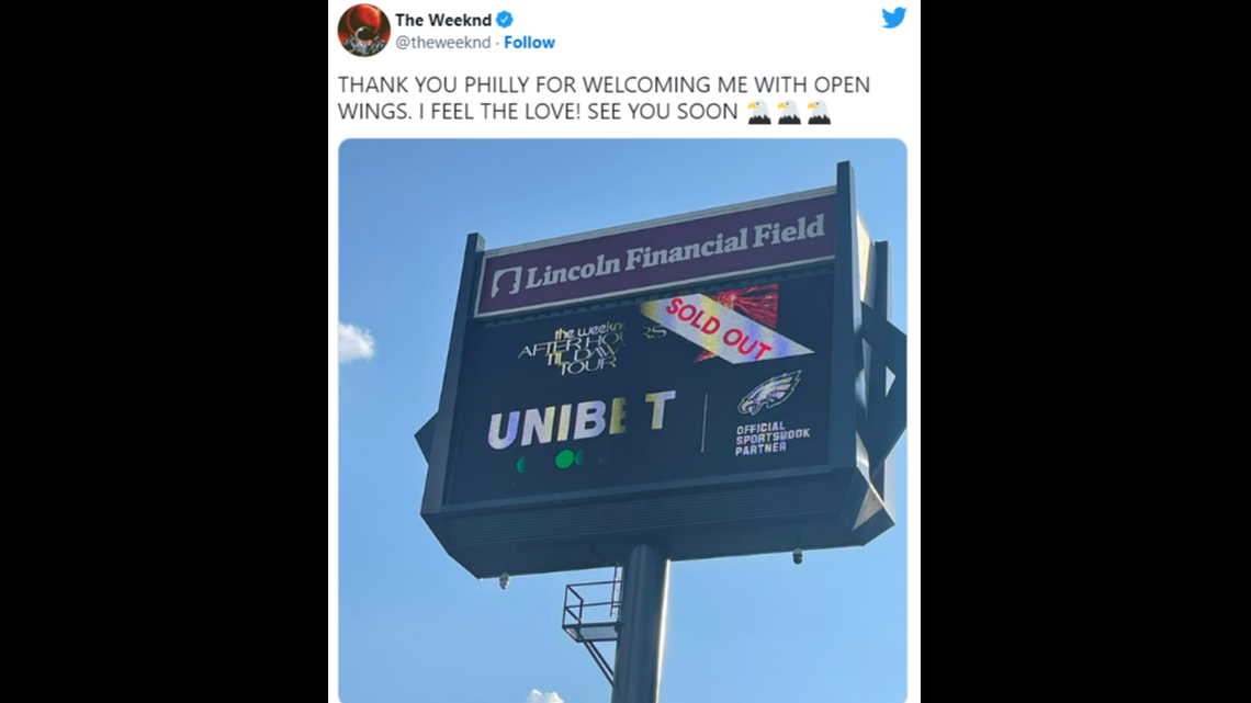 A 32-year-old man died after he fell from an escalator rail at Lincoln Financial Field, police said. The Weeknd had finished a concert shortly before the man’s fatal plunge. 