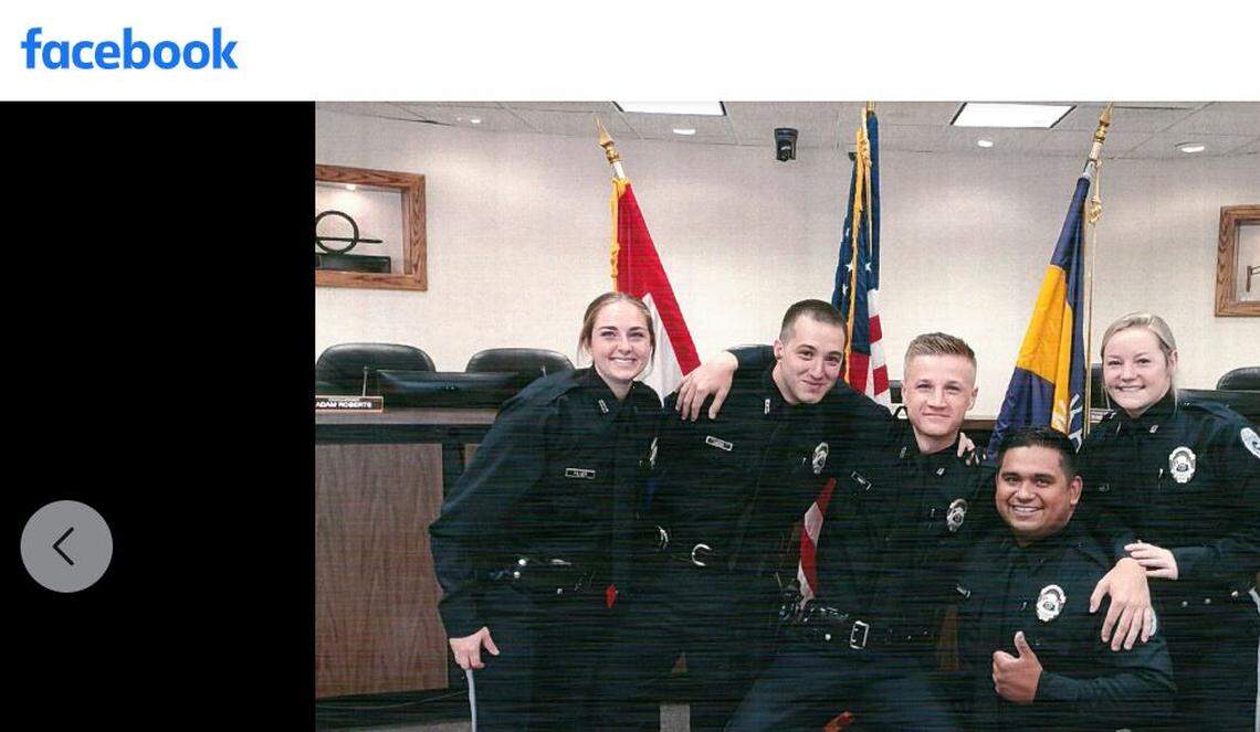 A Facebook post from the North Kansas City Police Department shows Daniel Vasquez, second from right. Also pictured were Justin Ojeda, Sydnee Weigart, Katie Filger and Scott Haney. All five were new officers from the 171st Entrant Officer Class of the KCPD Regional Academy. 