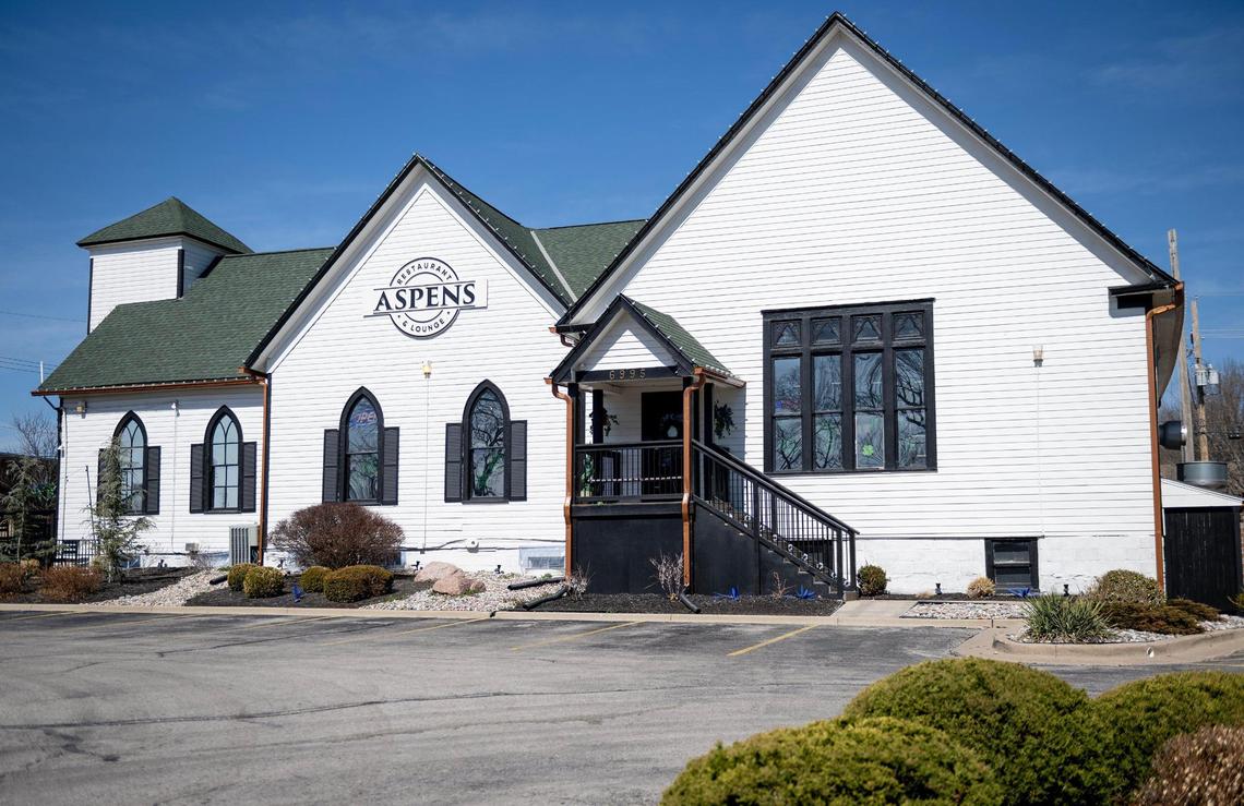 Jackson Mahomes has been accused of assault by the owner and a waiter at Aspen’s Restaurant and Lounge seen here on Monday, March 6, 2023, in Overland Park, Kan.