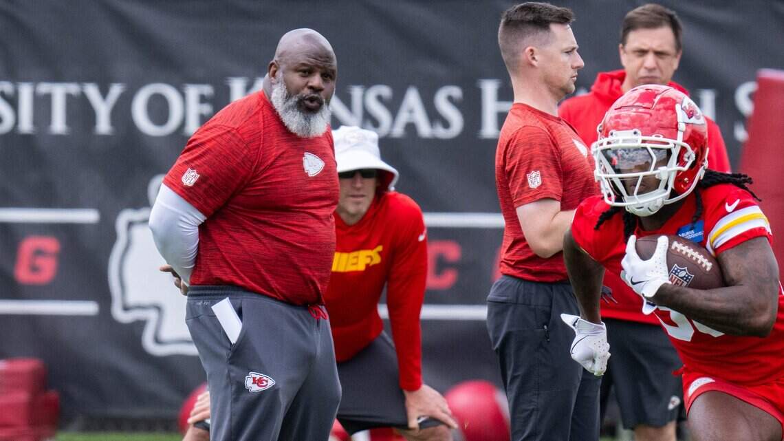 How Eric Bieniemy is exerting influence on Chiefs camp even in physical absence