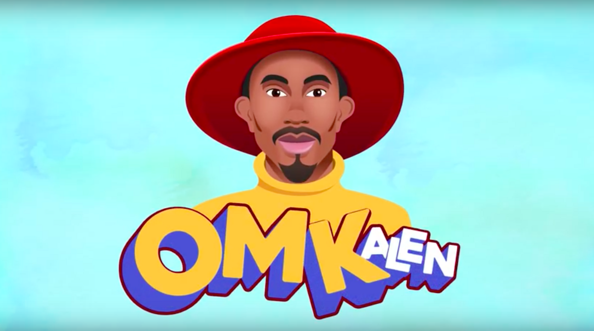 The official logo for "OMKalen," the new Ellentube show starring viral KCK online personality Kalen Allen