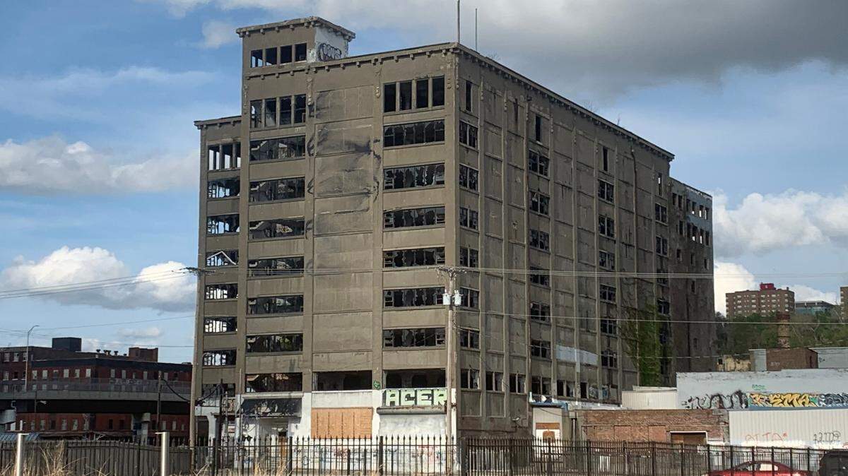The Ridenour-Baker Grocery Co. Building at 933 Mulberry St. is slated for demolition as part of a $500 million redevelopment project planned for Kansas City’s West Bottoms.