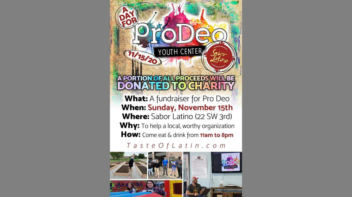 “A Day for Pro Deo” will run 11 a.m.-8 p.m. Sunday, Nov. 15 at Sabor Latino. 