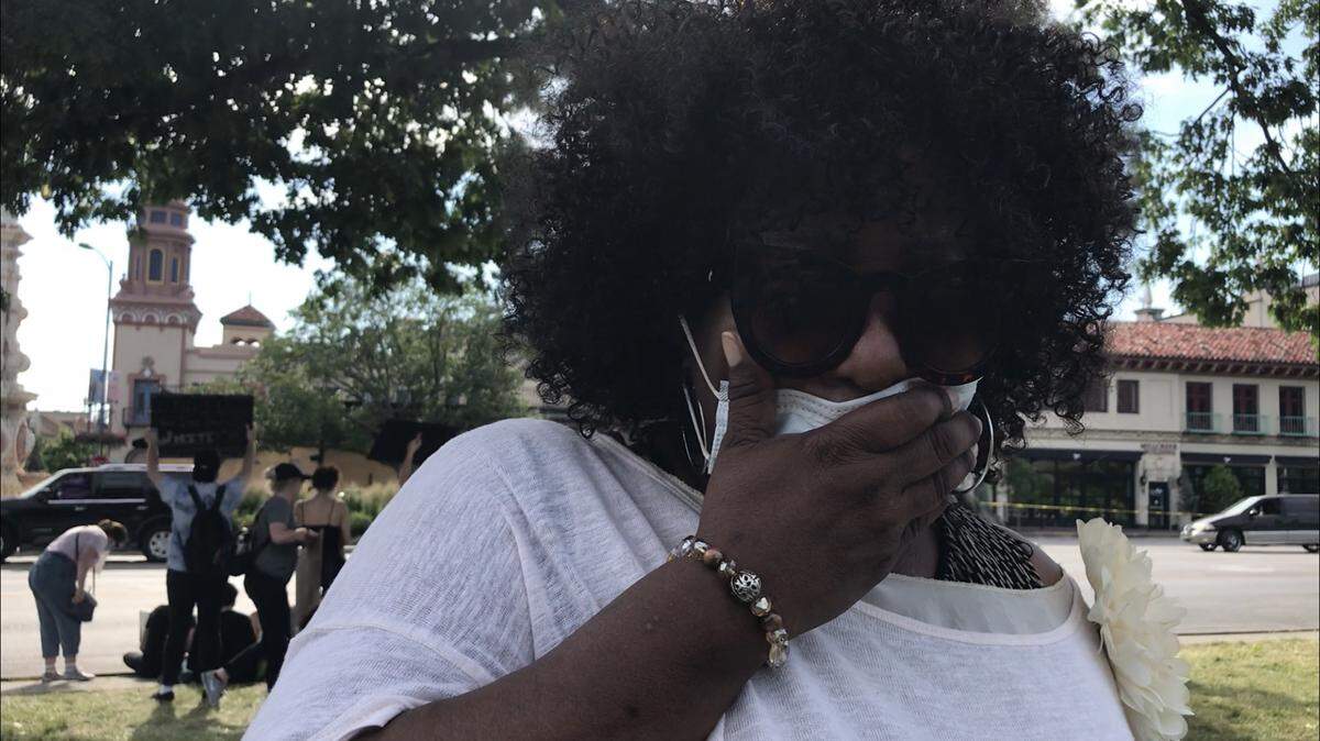Bertha Packnett, the 65-year-old wife of a Kansas City pastor, cried at a recent demonstration on the Country Club Plaza as she described an encounter with Kansas City police more than a decade ago.