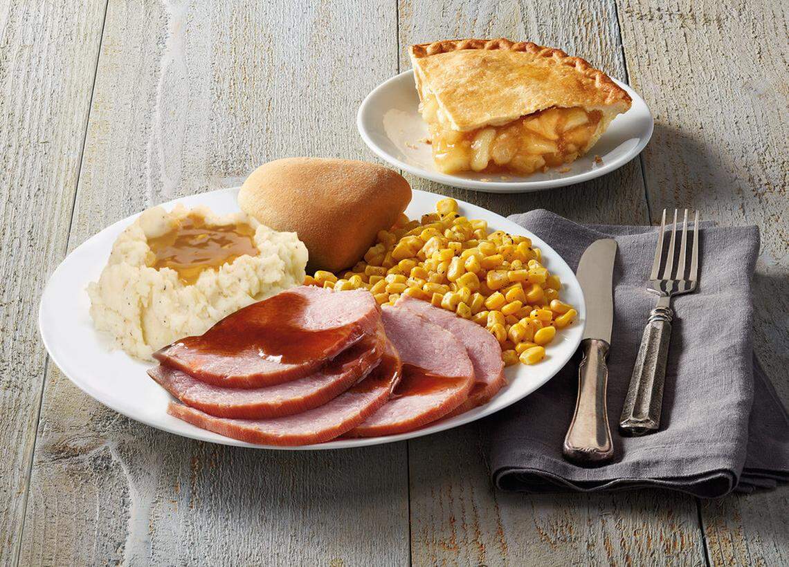 Nearly all Boston Market locations will be open on Christmas Day to offer guests who wish to dine-in or carry-out a traditional plated holiday meal featuring boneless ham, sliced roasted turkey breast or half signature rotisserie chicken, two sides, a dinner roll and a slice of apple or pumpkin pie for $13.99. bostonmarket.com