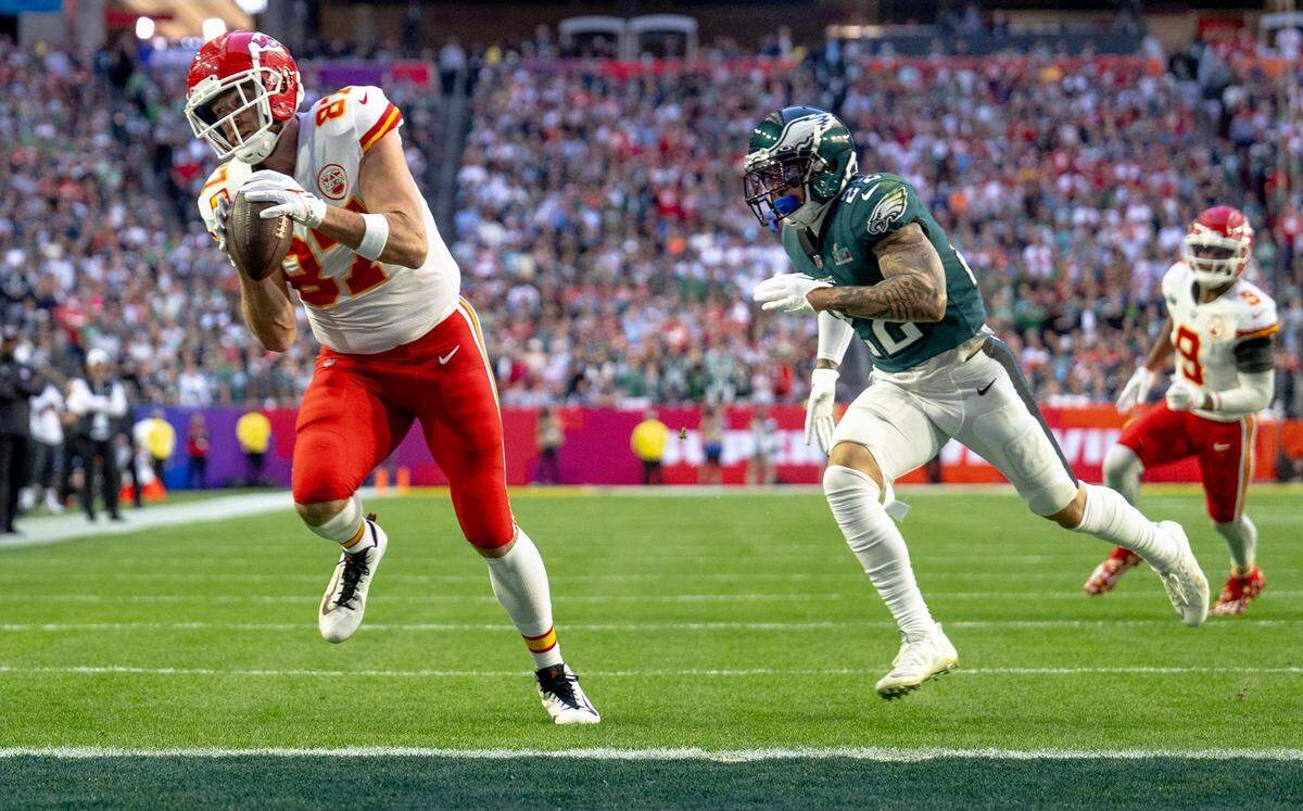 The moment continued to unfold in the end zone.