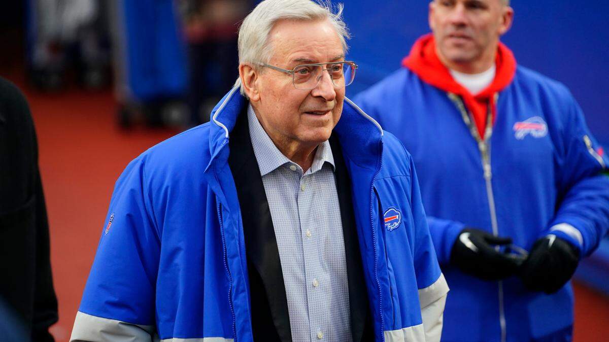 Buffalo Bills owner Terry Pegula prior to the game against the New England Patriots at Highmark Stadium.