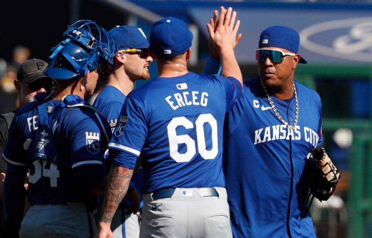 Royals relief pitcher Lucas Erceg has found a home at Kauffman Stadium in Kansas City.