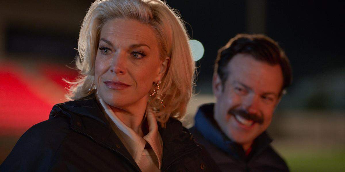 In season one, team owner Rebecca (Hannah Waddingham) hires Ted (Jason Sudeikis) for all the wrong reasons. Yet he forgives her.
