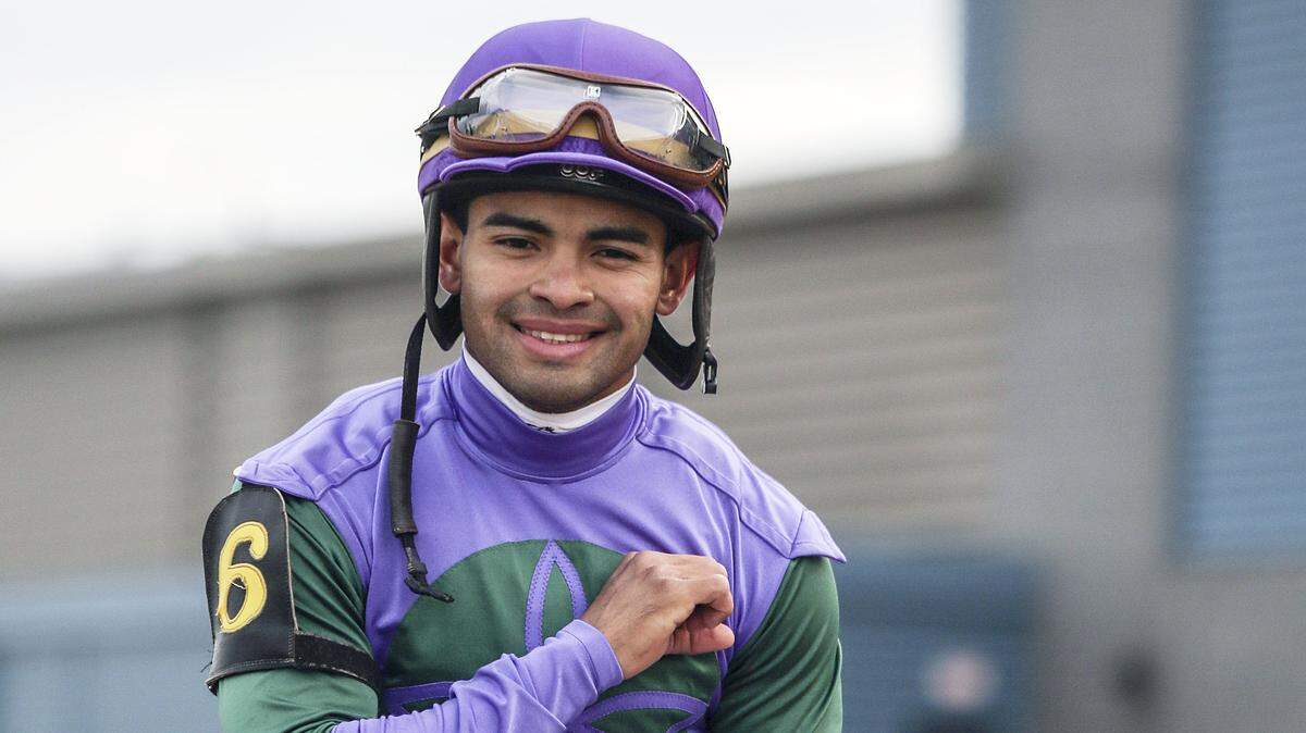 Luis Saez rode Magnum Moon to victory in the 2018 Arkansas Derby.