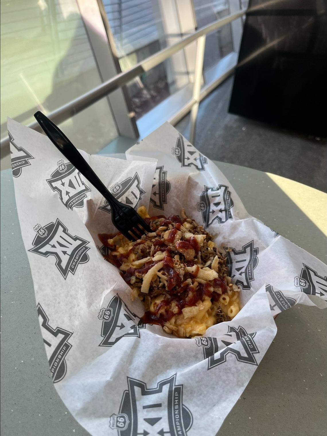 Big Jay Loaded Mac and Cheese, created by Undeniably Dairy for the Big 12 men’s and women’s basketball tournaments. It was made to honor the University of Kansas