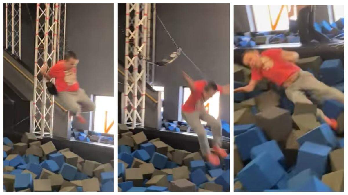 An 8-year-old boy was injured in an icdent at a Sky Zone trampoline park in Wisconsin, his mom said.
