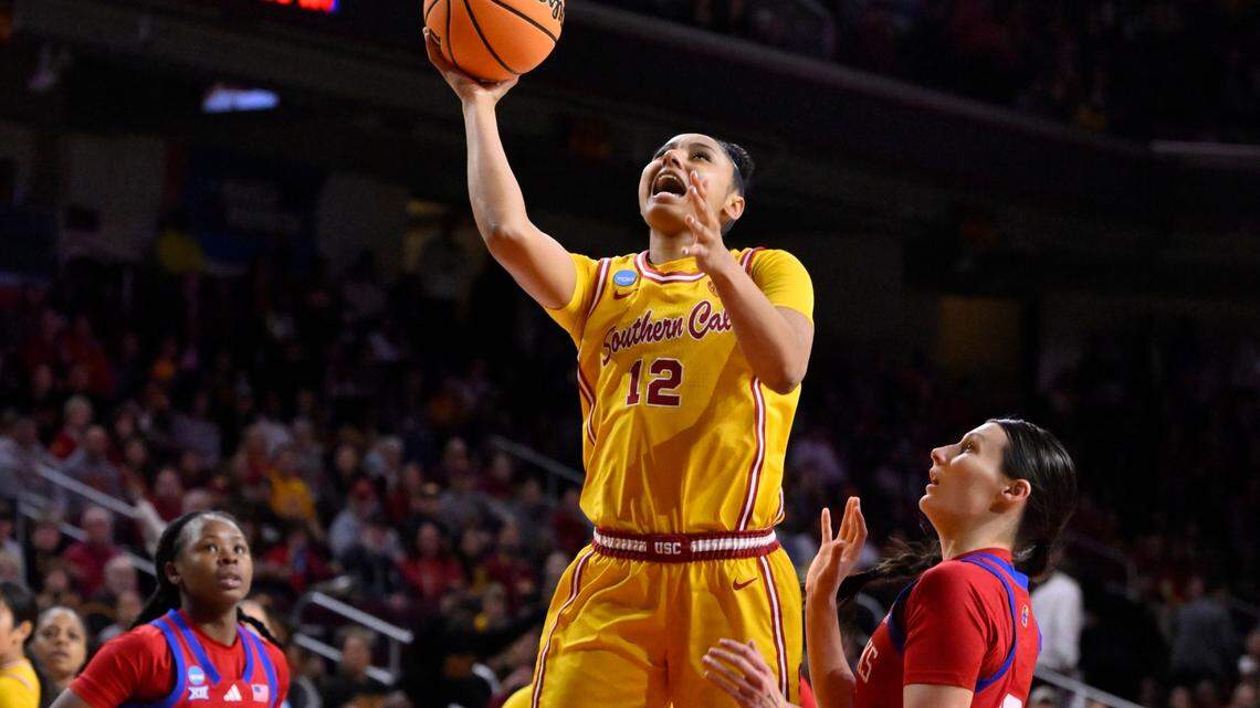 Kansas Jayhawks women’s basketball team falls to USC, bows out of NCAA Tournament