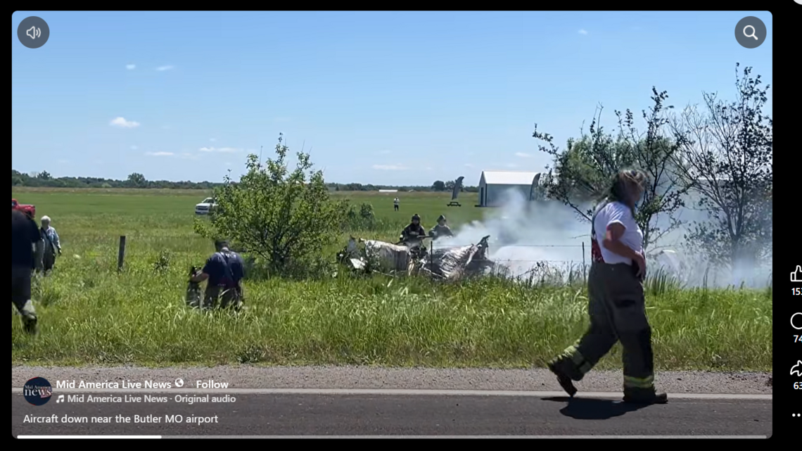 Crash of skydiving plane kills 12 in Butler, Missouri, authorities say