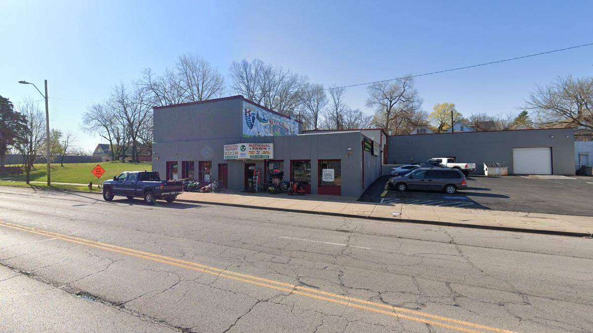 National Pawn, located at 6223 E. Truman Road in Kansas City, Missouri, can be seen in a Google Street View image.