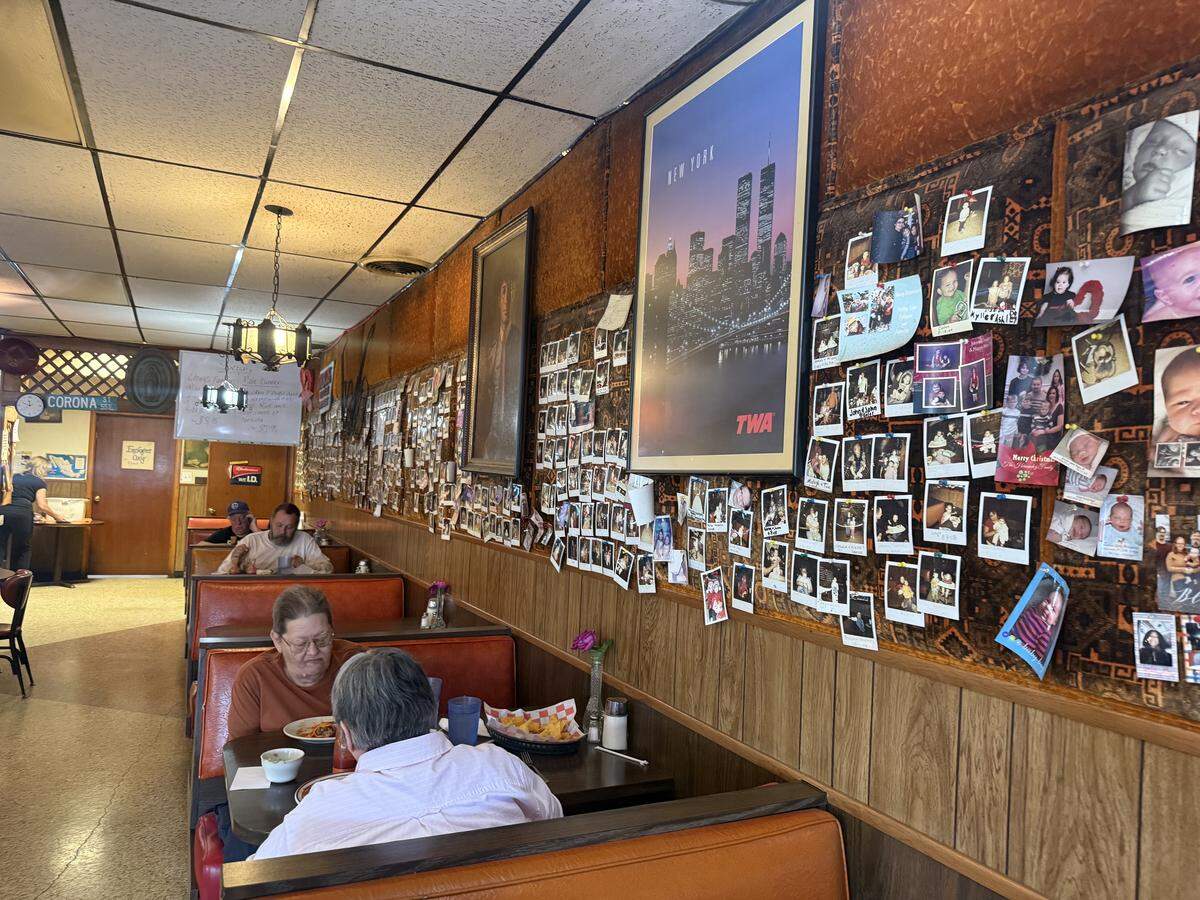 Mementos cover the walls of Jalisco’s, a 60-year-old family-run Mexican restaurant in Kansas City, Kansas.