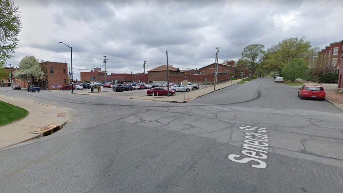 Leavenworth police shot and injured a man suspected in a stabbing early Sunday, Feb. 13, 2022, at the intersection of North 5th and Seneca streets. A Google Maps street view image from April 2019 shows the general area.