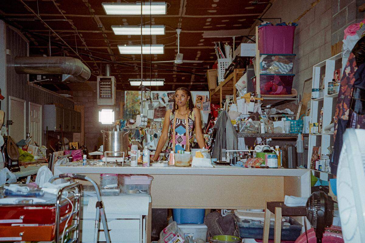 Whitney Manney works out of design space at 1017 W. 29th St.