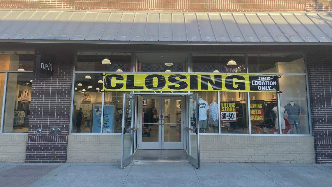 The Rue 21 store at Legends Outlets Kansas City will close soon, as will two other Rue 21 locations in the Kansas City area.