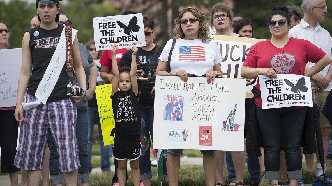An immigration activist rally organized by Cosecha KC was held Sunday at the J.C. Nichols Fountain on the Country Club Plaza. The event, sparked by the controversy over family separations, addressed issues facing immigrants.  