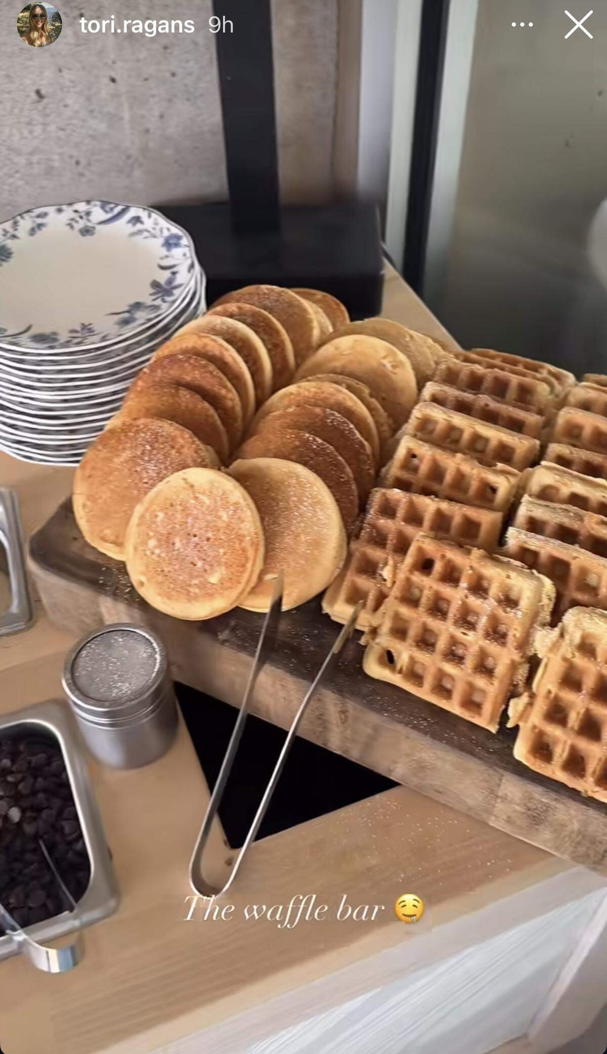 A waffle bar ... and once again, we weren’t invited. Sigh.