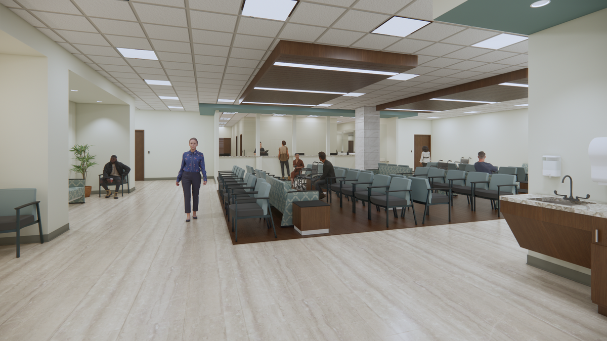 Renovations and expansions at St. Luke’s East include an improved second-floor waiting room.