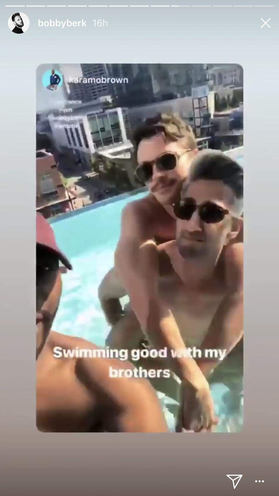 Karamo Brown of the Netflix show “Queer Eye” posted an Instagram video of himself swimming with co-hosts Antoni Porowski and Tan France in the pool at Two Light in downtown Kansas City.