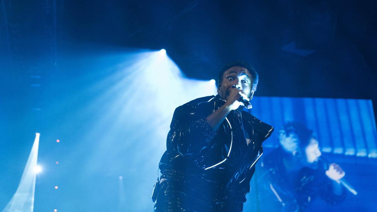 Childish Gambino performs Monday at the T-Mobile Center in Kansas City. This was his first performance in Kansas City in nearly 10 years and his last tour under the moniker “Childish Gambino.” Gambino will go by his birth name, Donald Glover.
