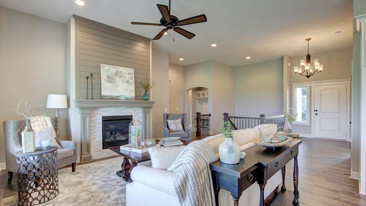 Several stunning homes are open to tour at Brookwood Farms, including a furnished reverse 1½-story Havasu by KC Building Company.