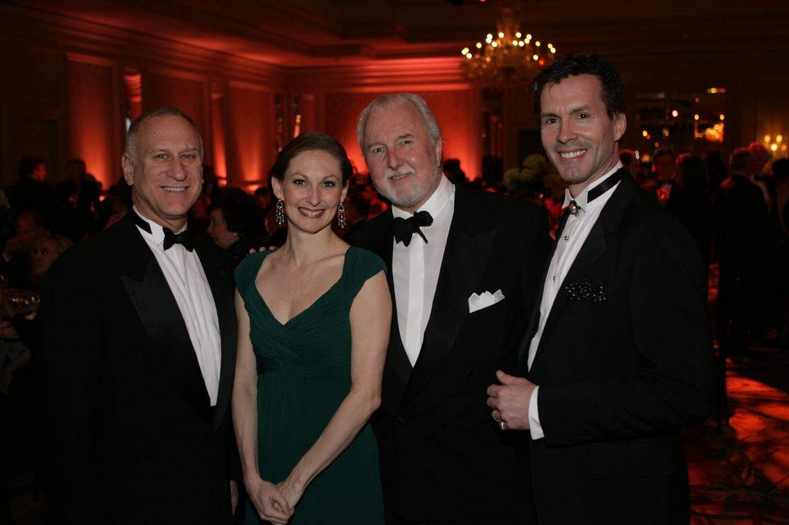 A previous era of the Kansas City Ballet, from left: William Whitener, former artistic director; Kimberley Cowen, former principal dancer and now director of the Kansas City Youth Ballet; Jeffrey Bentley; and James Jordan, former ballet master.