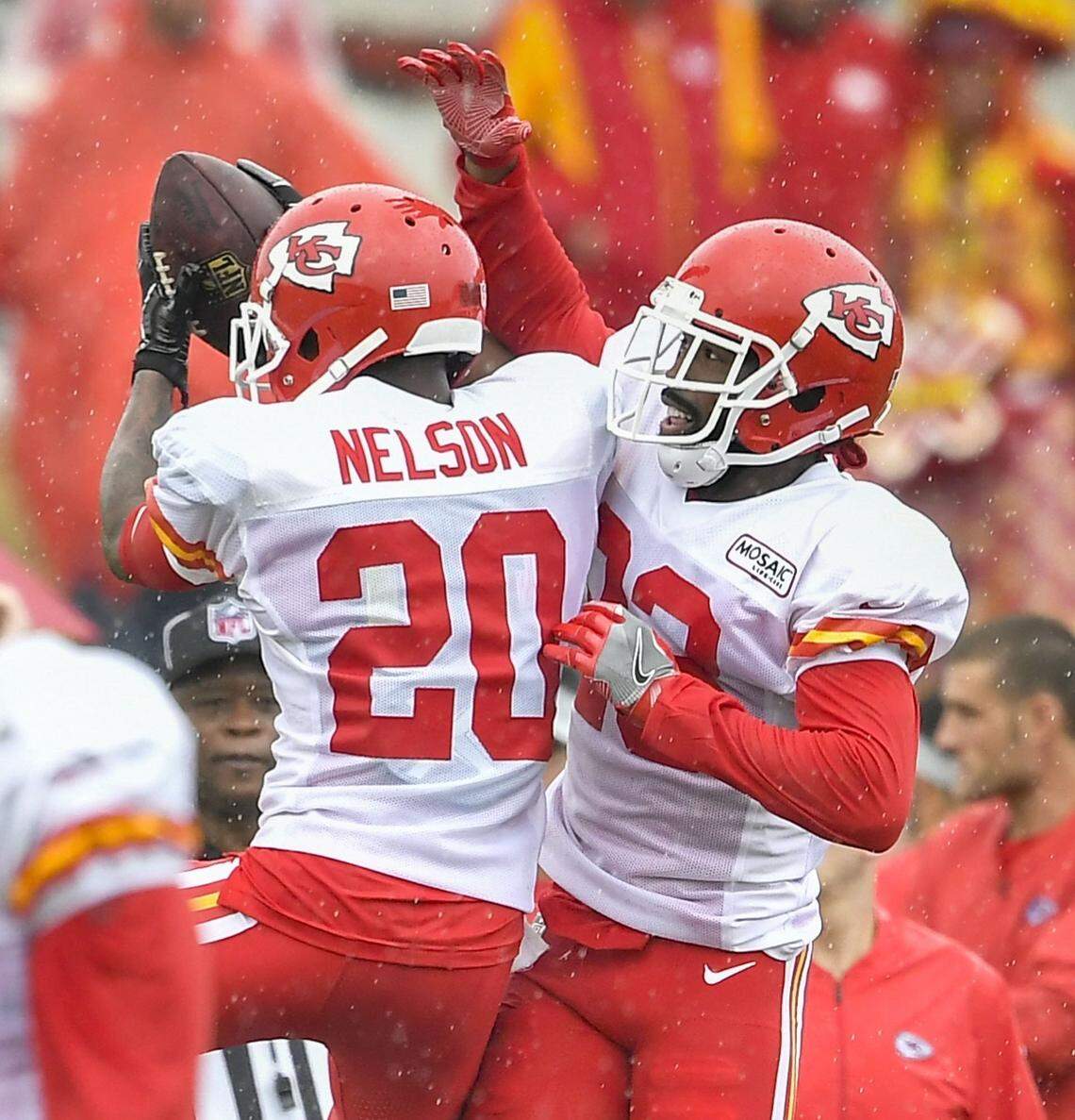 The Chiefs envision a secondary bookended this season by cornerbacks Steven Nelson and newcomer Kendall Fuller, right.