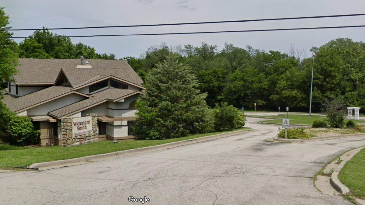 Firefighters battled a blaze early Monday at the former Waterford South assisted living facility in the 11500 block of Holmes Road in south Kansas City. Fire crews responded to the fire shortly before 7 a.m. at the single-story building. One person sustained minor cuts and was taken to a hospital. This Google Maps Street View image of the area is from 2023.