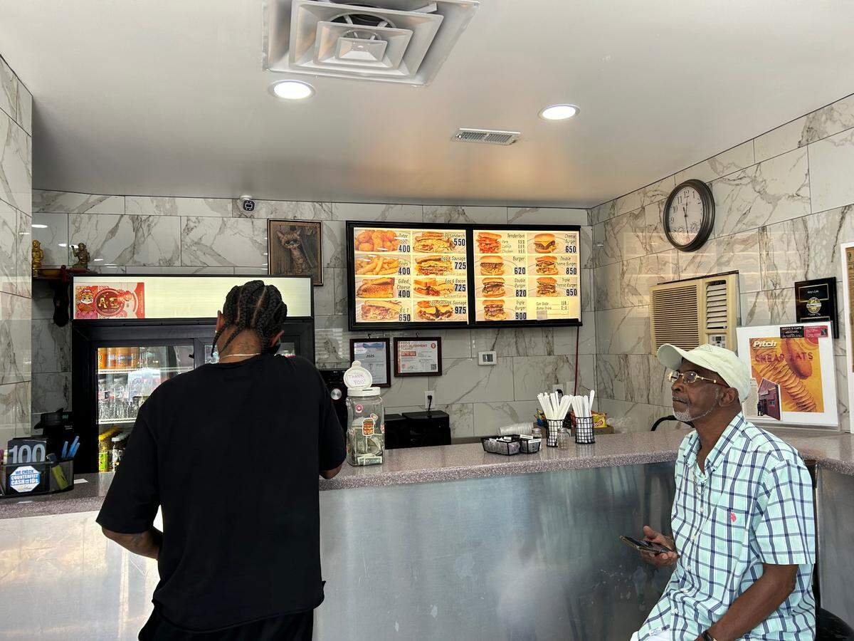 Souvilong said she sells about 100 orders per day, most of which are pork tenderloin sandwiches.
