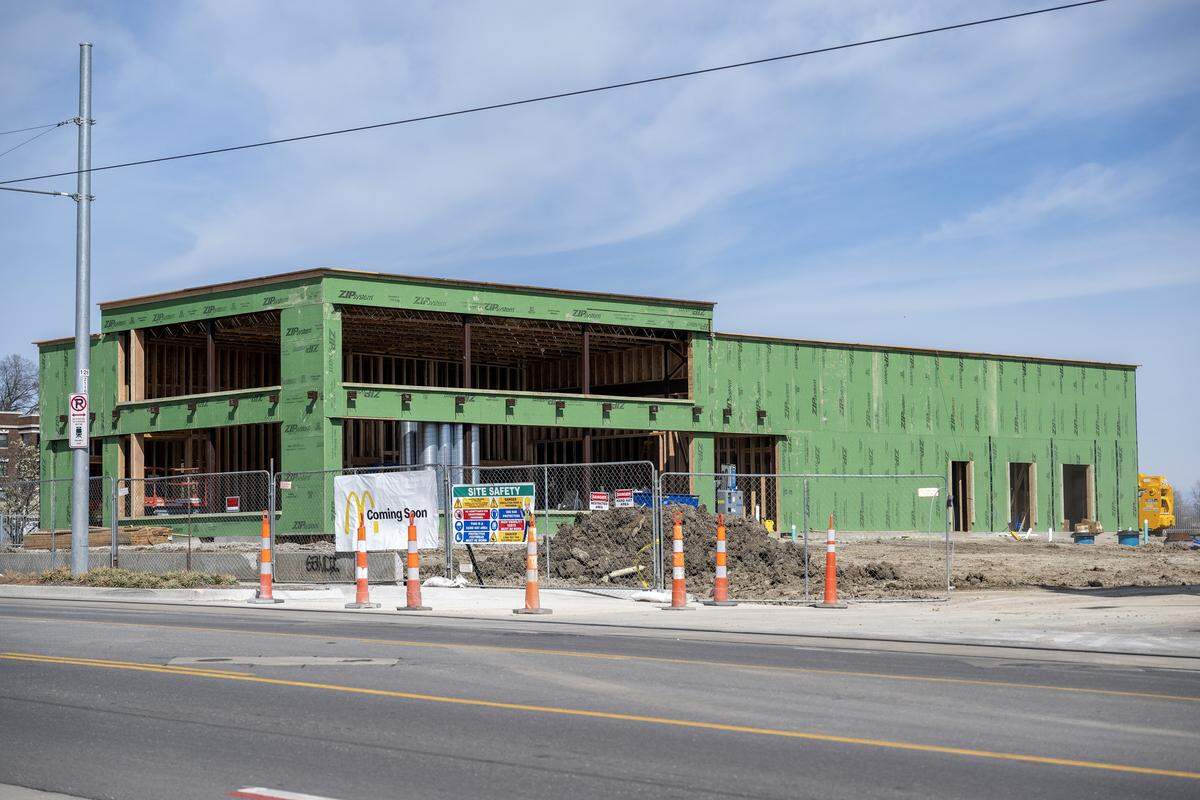 McDonald's restaurant at 3306 Main St. is seen under construction along Main Street on Thursday, March 12, 2026, in Kansas City.