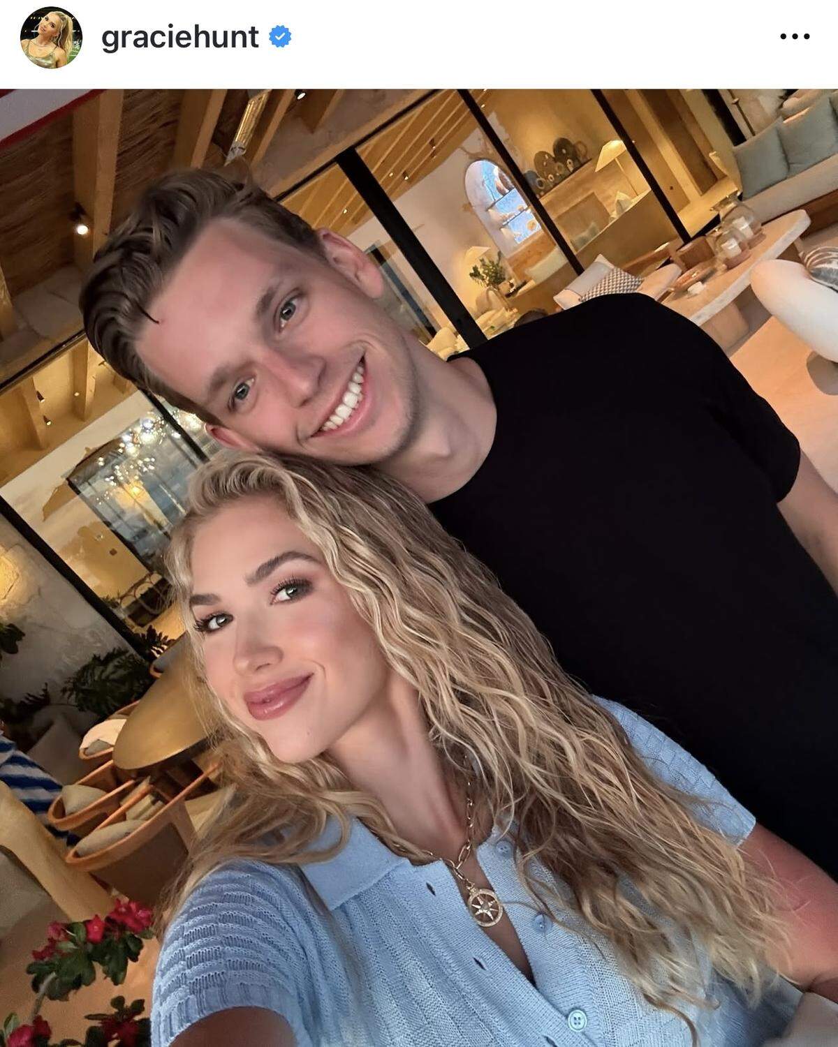Gracie Hunt and Derek Green