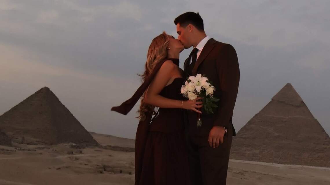 This Chiefs player spent bye week in breathtaking shadows of Egyptian pyramids