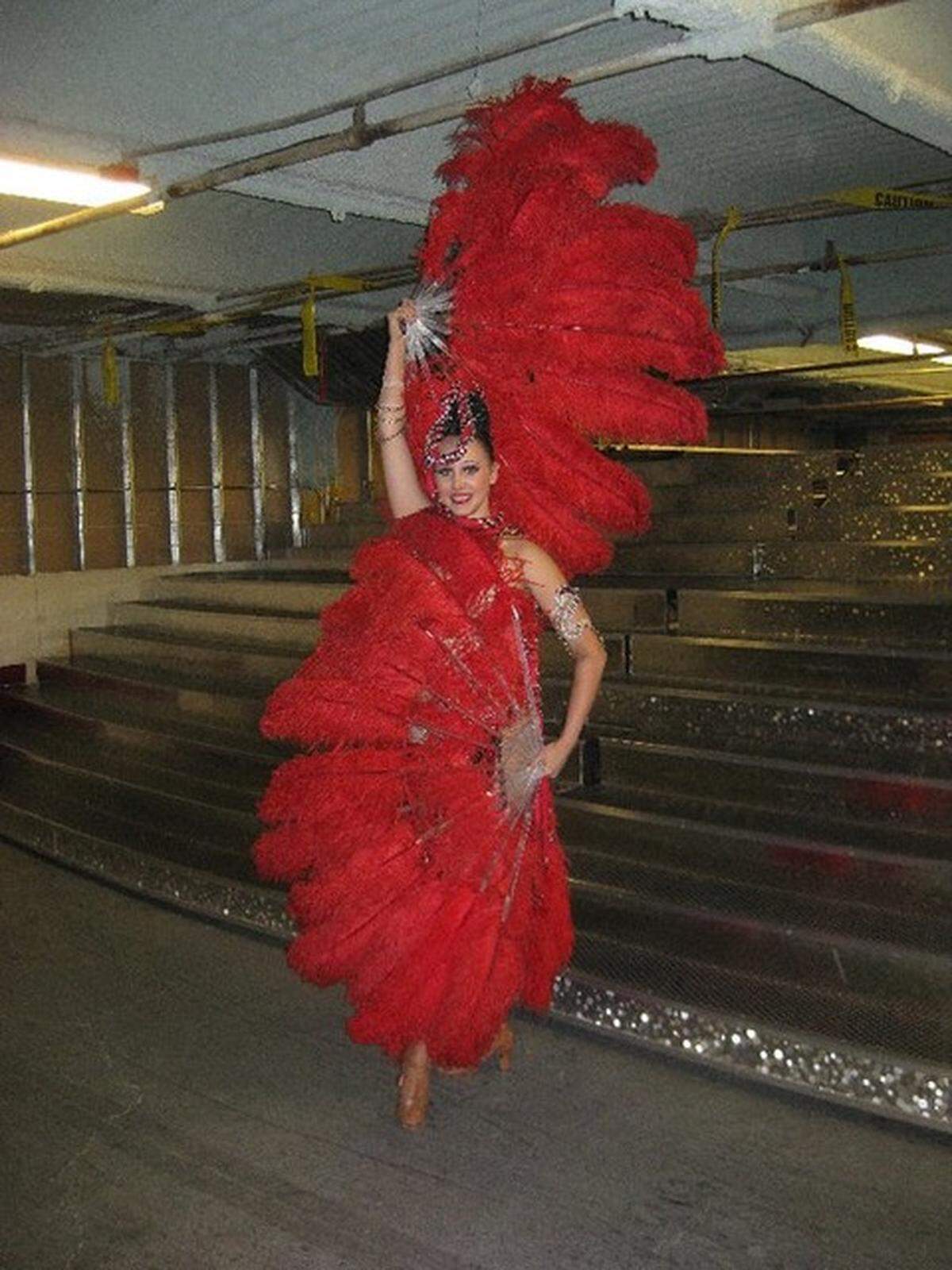 Carrie Barton of Lawrence is a former Las Vegas showgirl.