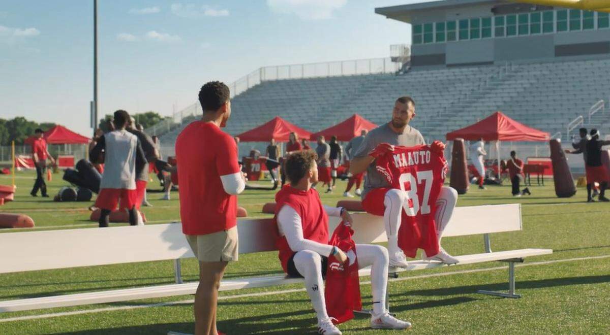 Travis Kelce is asked to change his name in a new commercial from State Farm.