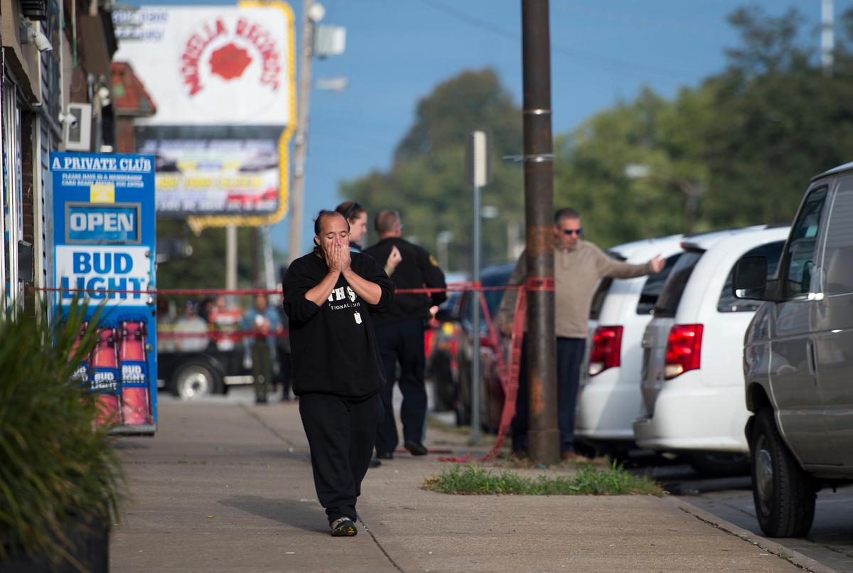 “I was almost asleep and I heard three or four shots going off and all of a sudden people started screaming and running out of the bar,” said David Thevo of Kansas City, Kansas, who lives near the scene of a shooting early Sunday at Tequila KC, near 10th Street and Central Avenue. The shooting, which killed four and injured five, occurred shortly after 1:30 a.m. at the bar. “I was too scared to go back to sleep. I was worried about myself and my neighbors,” said Thevo. “Too much death and too much killing,” he added.