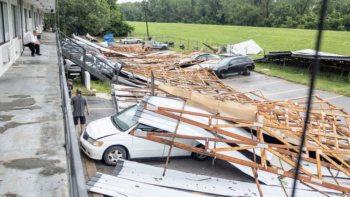 Thunderstorm blows Kansas City apartment roof off: ‘Like fist of God’